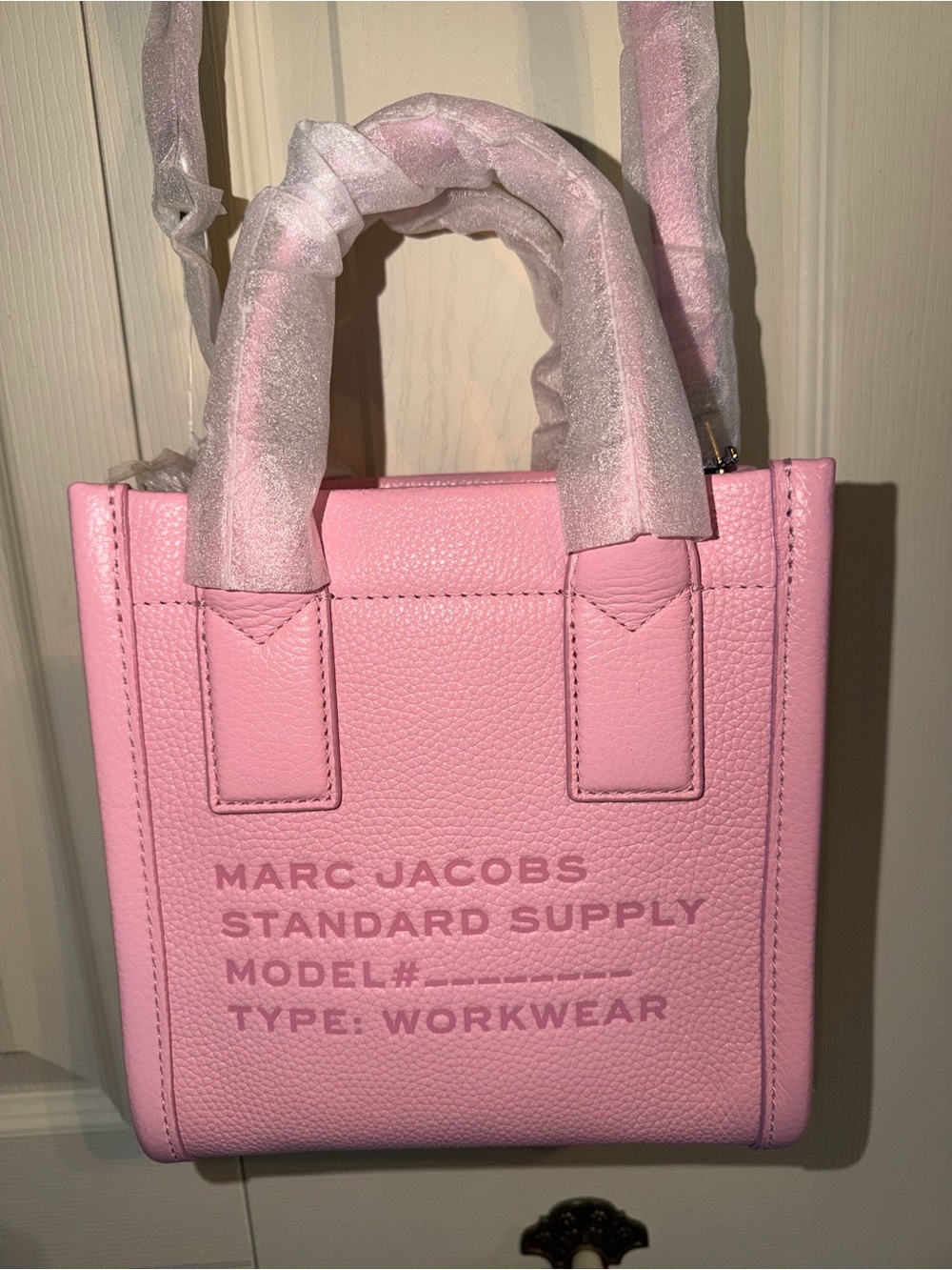 Marc Jacobs Small Leather Standard Supply Tote NWT Bubblegum